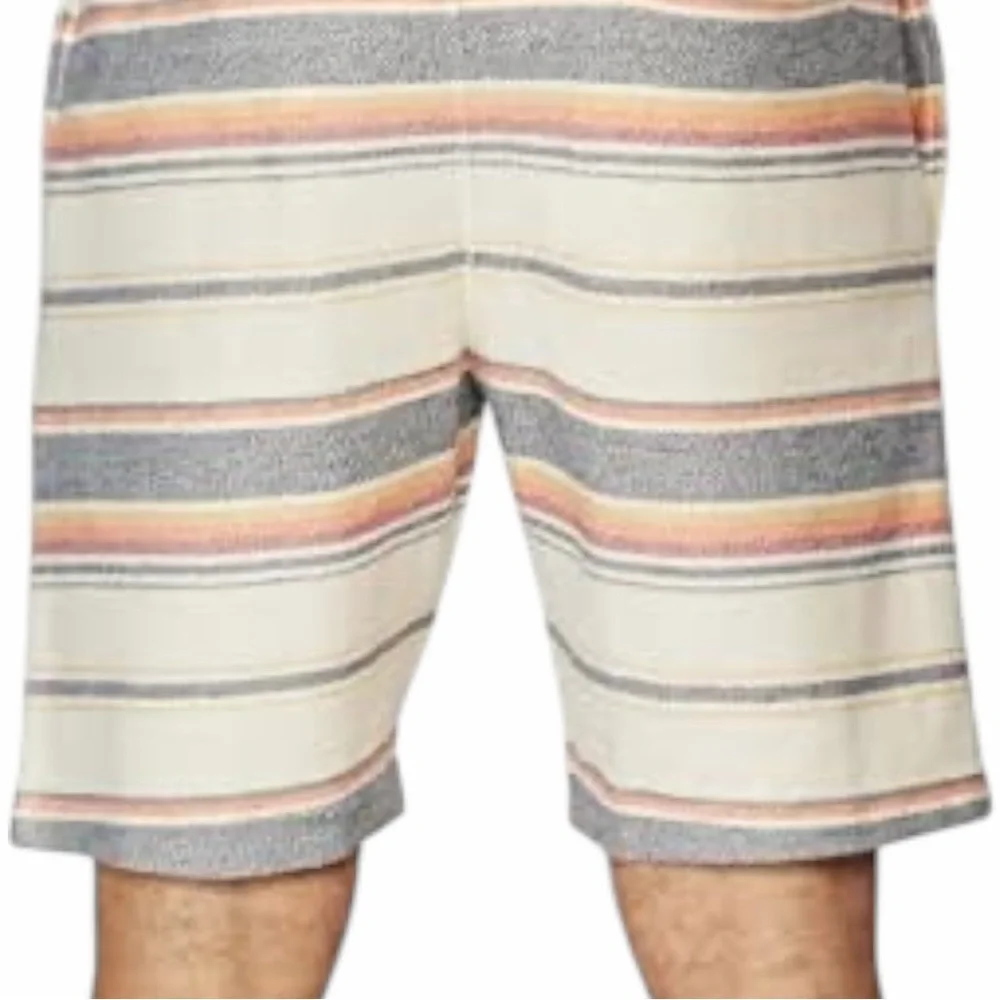 O'Neill Mens XL Striped Standard Fit Drawstring Summer Walking Shorts - Picture 6 of 9
